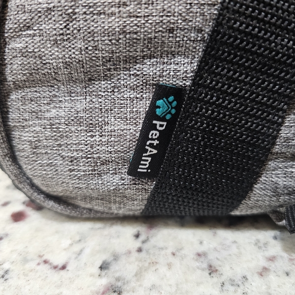 Pet Carrier Travel Bag - Gray Dog Carrier with Mesh Window - Picture 3 of 10